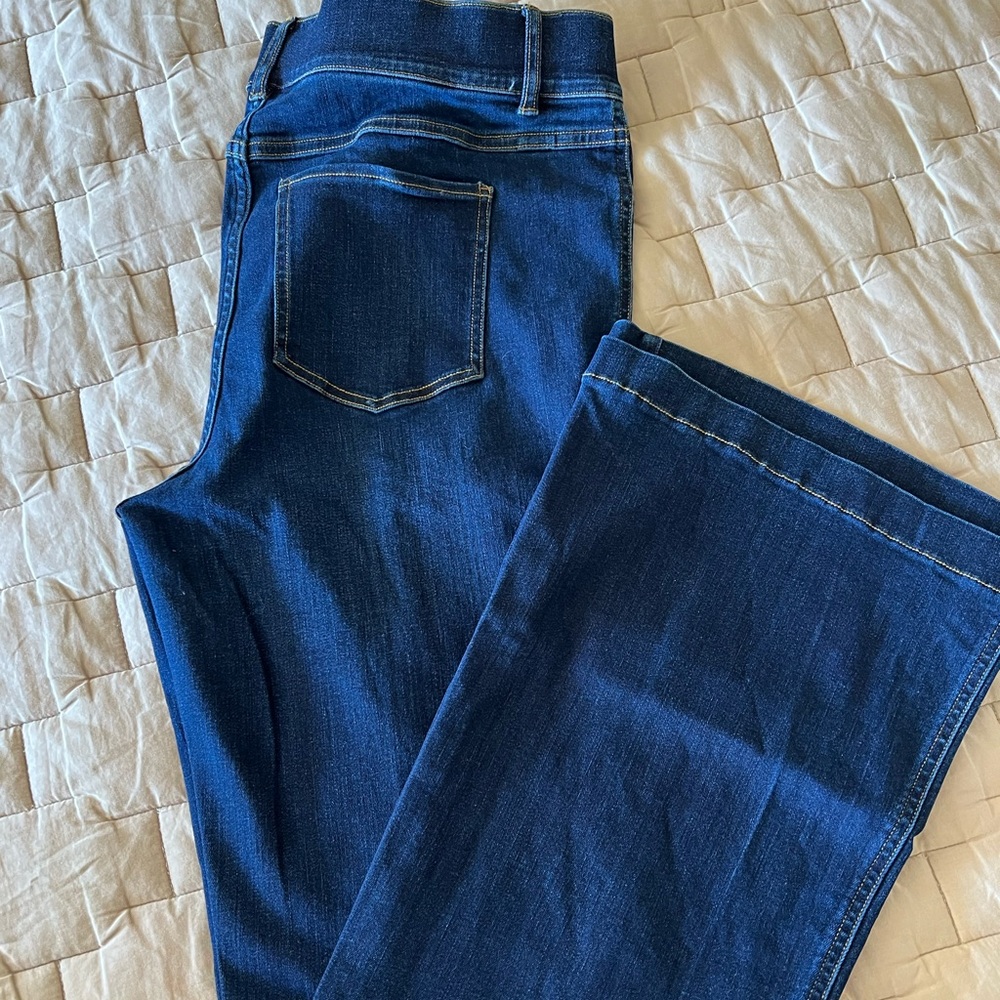 SPANX Dark Blue Flare Jeans